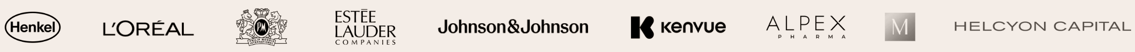 Henkel · L'Oréal · Estée Lauder · Philip Morris International · Johnson & Johnson · Kenvue · Alpex · Helcyon Capital